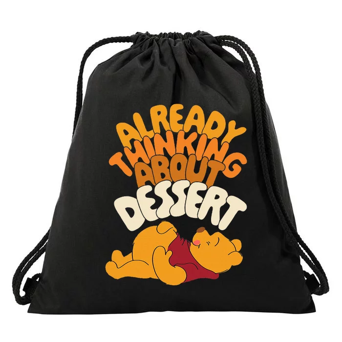 Amazon Essentials Thanksgiving Already Thinking About Dessert Drawstring Bag