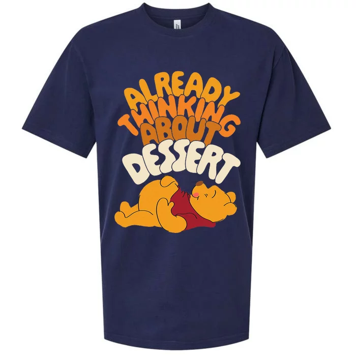 Amazon Essentials Thanksgiving Already Thinking About Dessert Sueded Cloud Jersey T-Shirt