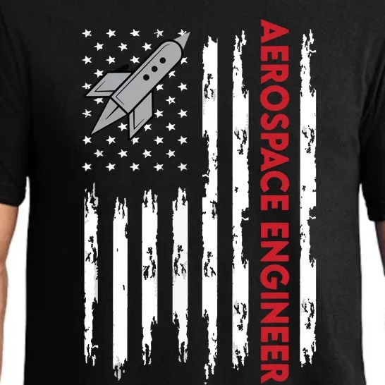 Aerospace Engineer USA Flag Design Pajama Set