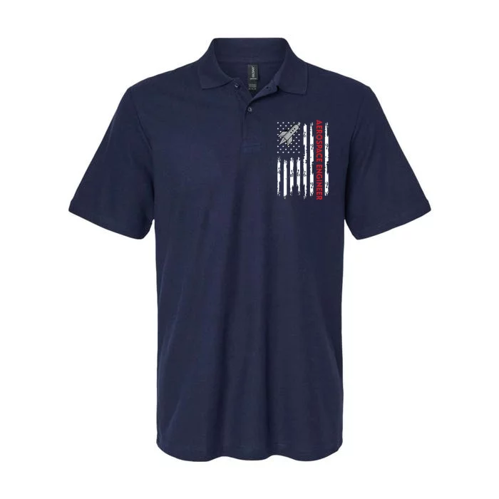 Aerospace Engineer USA Flag Design Softstyle Adult Sport Polo