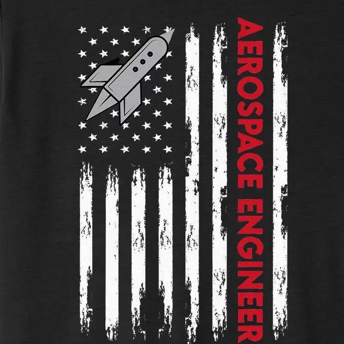 Aerospace Engineer USA Flag Design ChromaSoft Performance T-Shirt