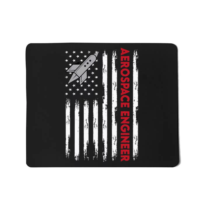 Aerospace Engineer USA Flag Design Mousepad