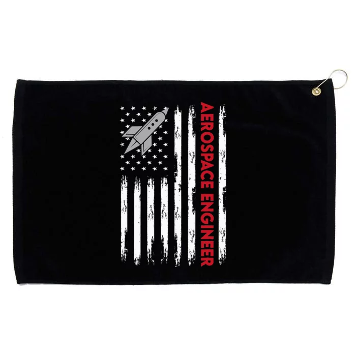 Aerospace Engineer USA Flag Design Grommeted Golf Towel