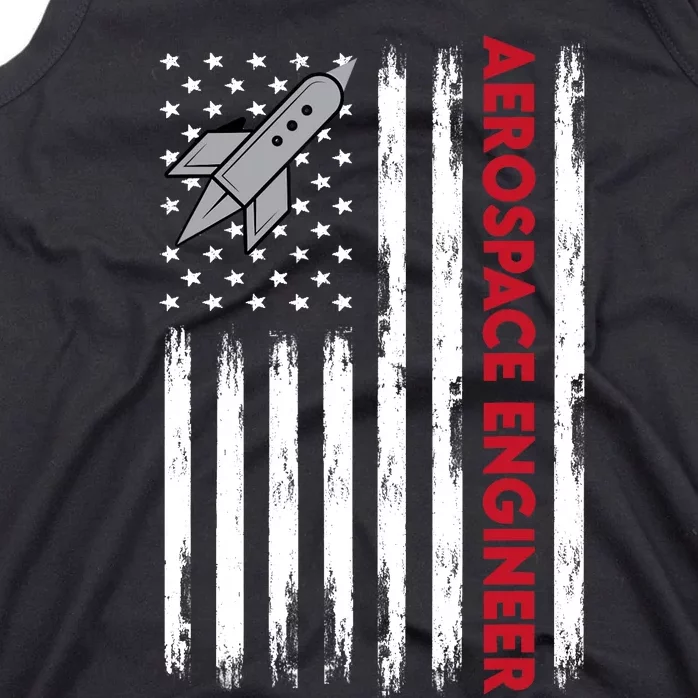 Aerospace Engineer Usa Flag Design Tank Top