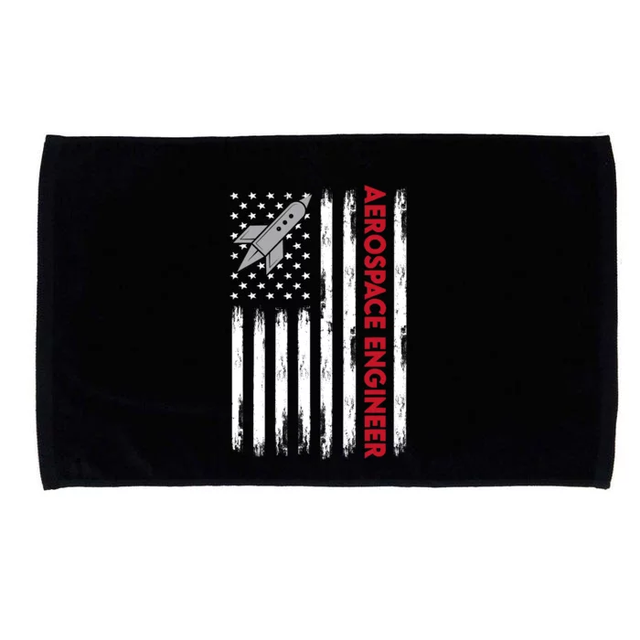 Aerospace Engineer Usa Flag Design Microfiber Hand Towel