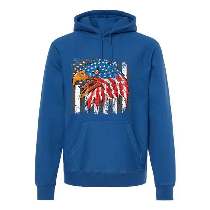 America Eagle Veterans Day Cool Gift Premium Hoodie