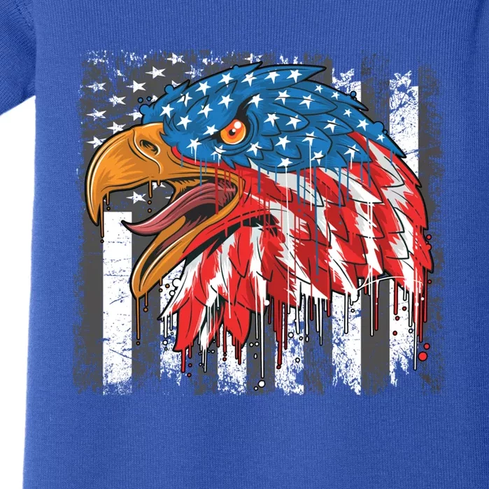 America Eagle Veterans Day Cool Gift Baby Bodysuit