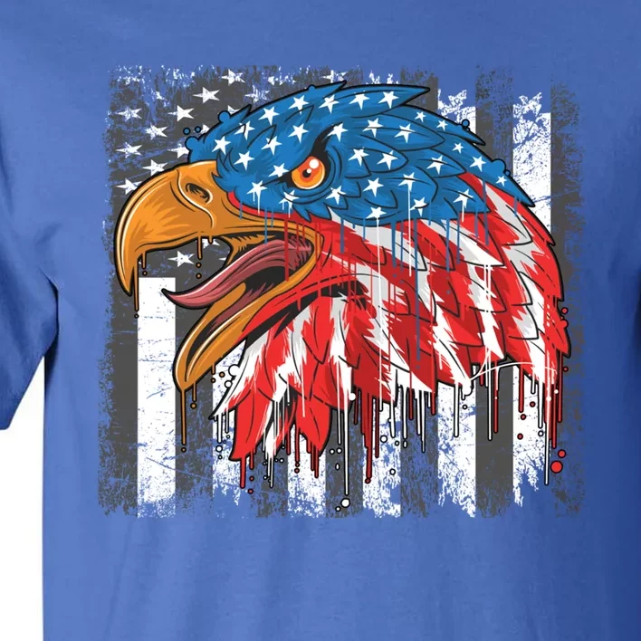 America Eagle Veterans Day Meaningful Gift Tall T-Shirt