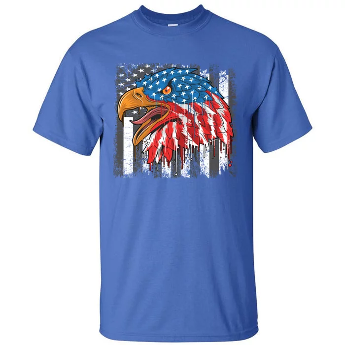 America Eagle Veterans Day Meaningful Gift Tall T-Shirt