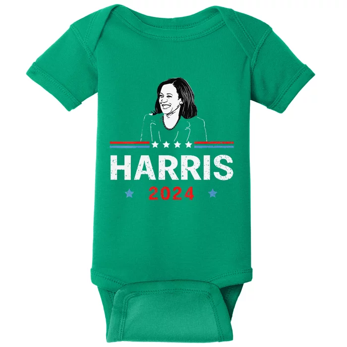 America Election Vote Kamala Harris 2024 President Baby Bodysuit