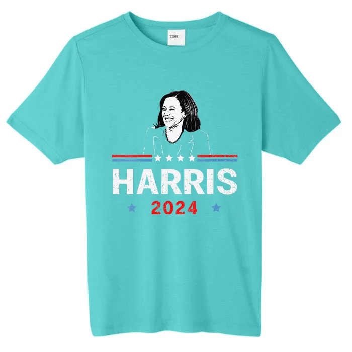 America Election Vote Kamala Harris 2024 President ChromaSoft Performance T-Shirt