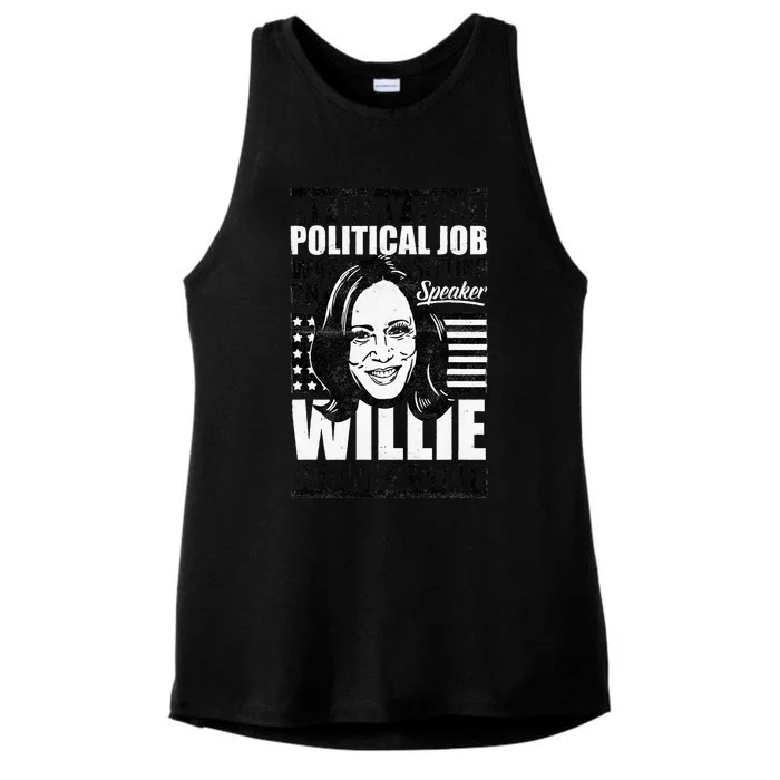 America Election Vote Kamala Harris 2024 President Ladies Tri-Blend Wicking Tank