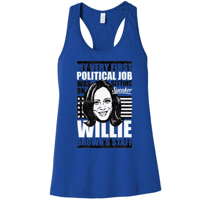 America Election Vote Kamala Harris 2024 President Women's Racerback Tank