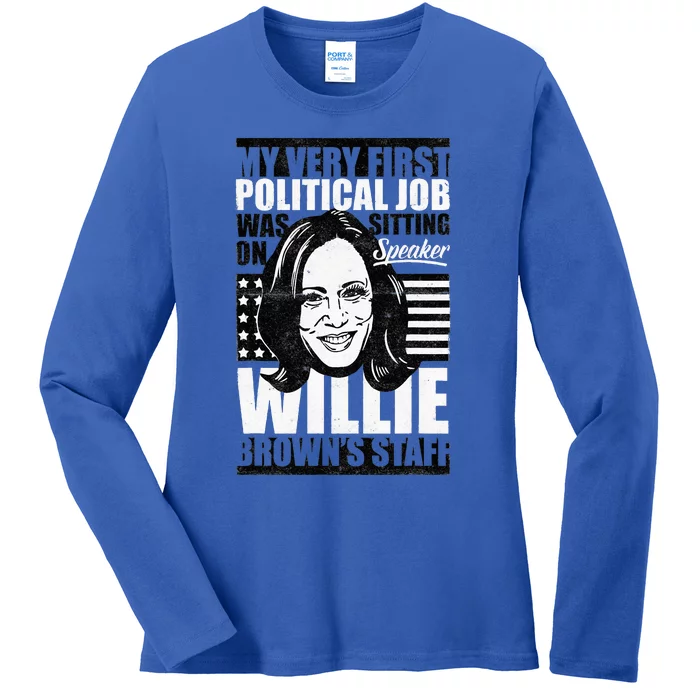 America Election Vote Kamala Harris 2024 President Ladies Long Sleeve Shirt