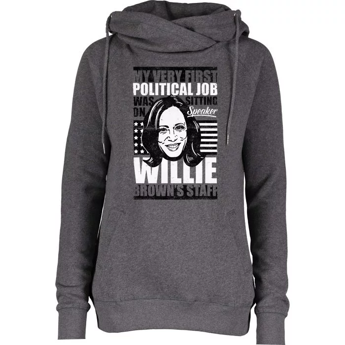 America Election Vote Kamala Harris 2024 President Womens Funnel Neck Pullover Hood