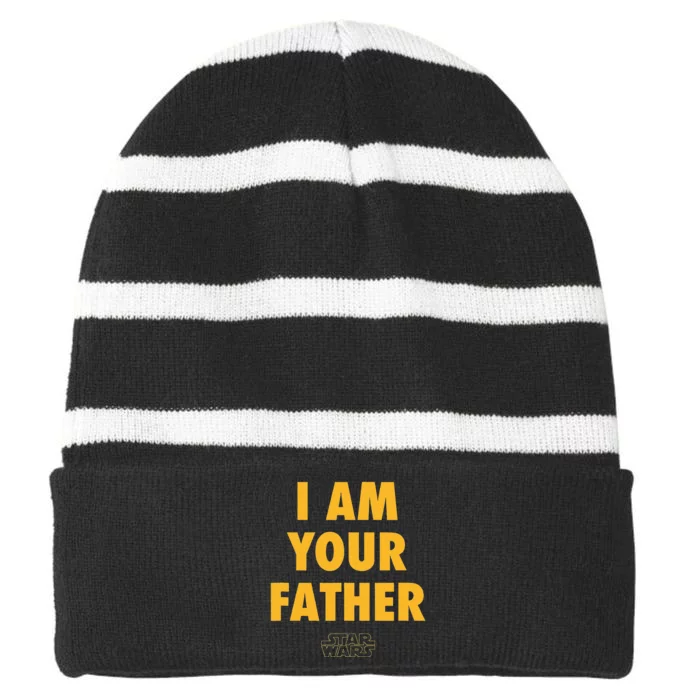 Amazon Essentials Vader Father Quote Striped Beanie with Solid Band