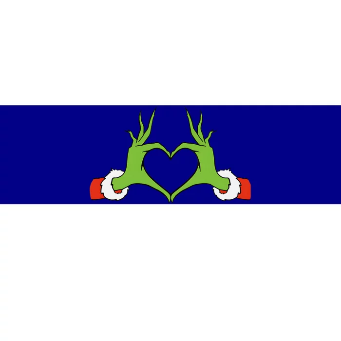 Awesome Elf With Cute Heart Hands Style Christmas Costumes Bumper Sticker