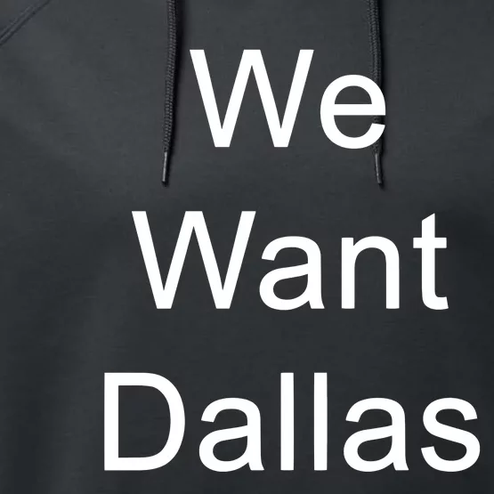 Anthony Edwards We Want Dallas Performance Fleece Hoodie