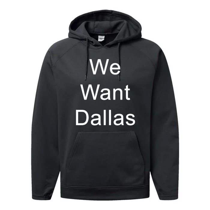 Anthony Edwards We Want Dallas Performance Fleece Hoodie