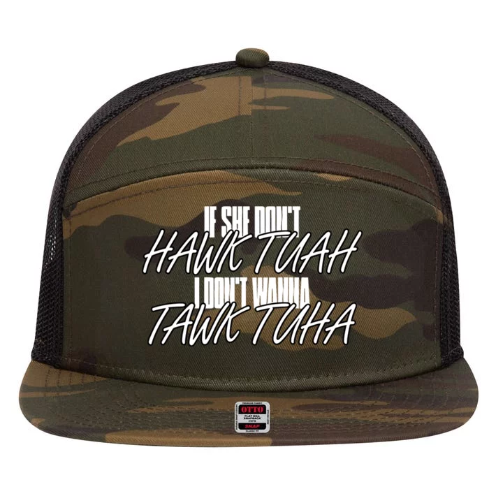 Anthony Edward Wearing If She Doesn’T H.A.W.K T.U.A.H 7 Panel Mesh Trucker Snapback Hat