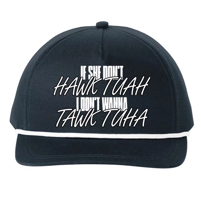 Anthony Edward Wearing If She Doesn’T H.A.W.K T.U.A.H Snapback Five-Panel Rope Hat