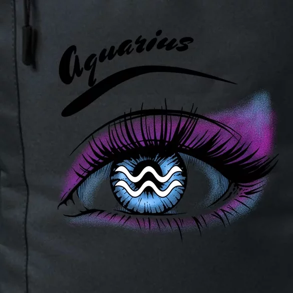 Aquarius Eyelashes Zodiac Sign Horoscope Lashes Artist Gift Daily Commute Backpack