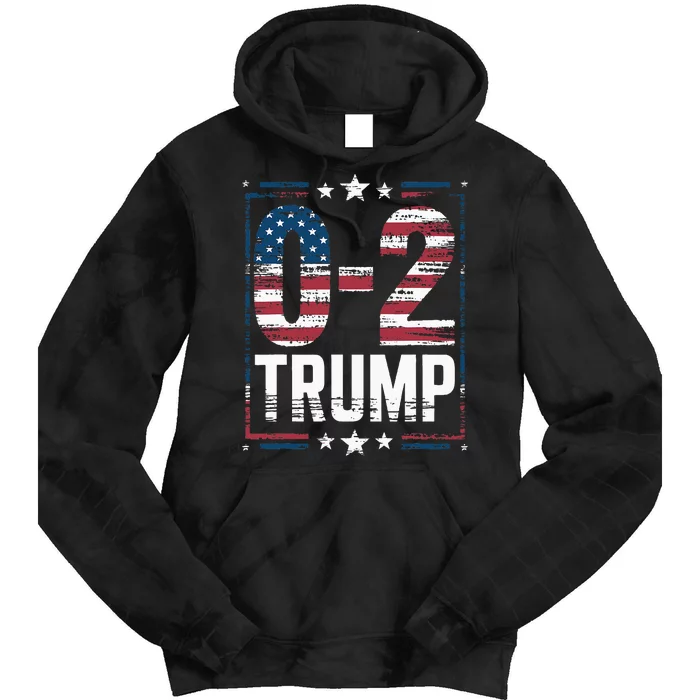 American Flag 02 Trump 2024 Tie Dye Hoodie