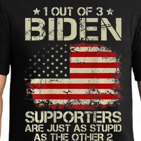 American Flag 1 Out Of 3 Biden Supporters Pajama Set