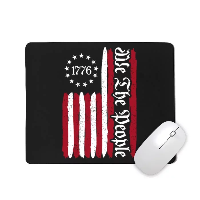 American Flag 1776 We The People Founding Fathers Constitution Mousepad