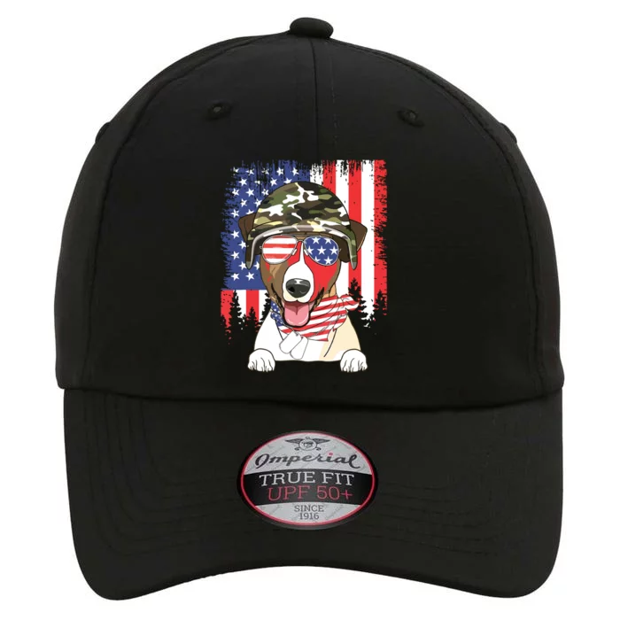 American Flag 4th Of July Jack Russell Terrier Veteran Dog The Original Performance Cap