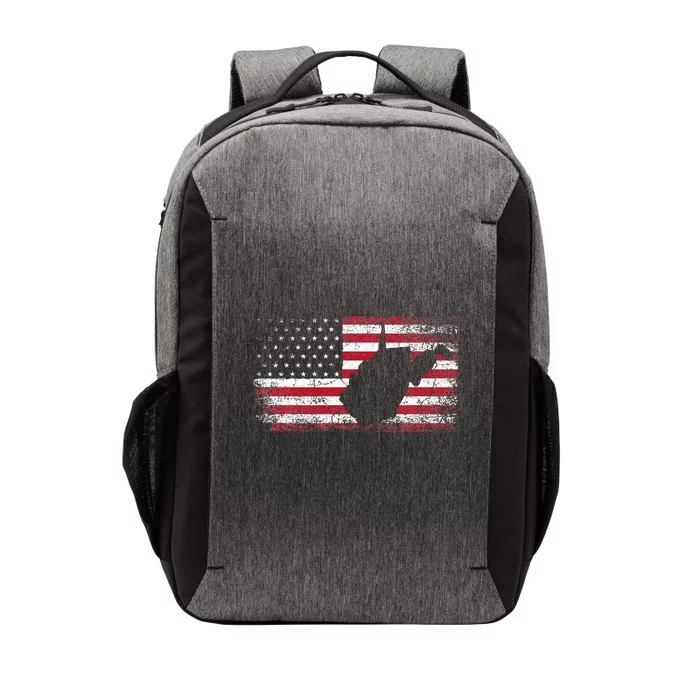 American Flag 4th Of July West Virginia Wv Vector Backpack