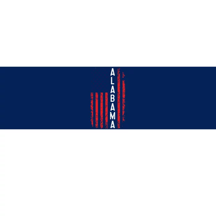 Alabama Flag 4th Of July American Alabaman Patriotic Bumper Sticker