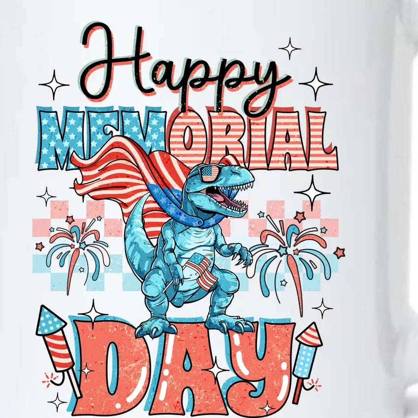 American Flag 4th Of July T Rex Dinosaur Memorial Day Black Color Changing Mug