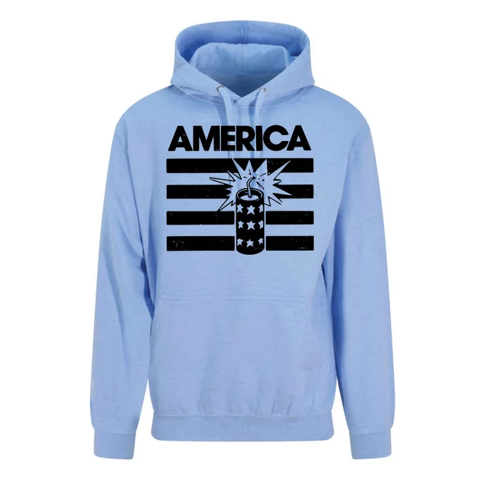 America Firework 4th Of July Flag Unisex Surf Hoodie