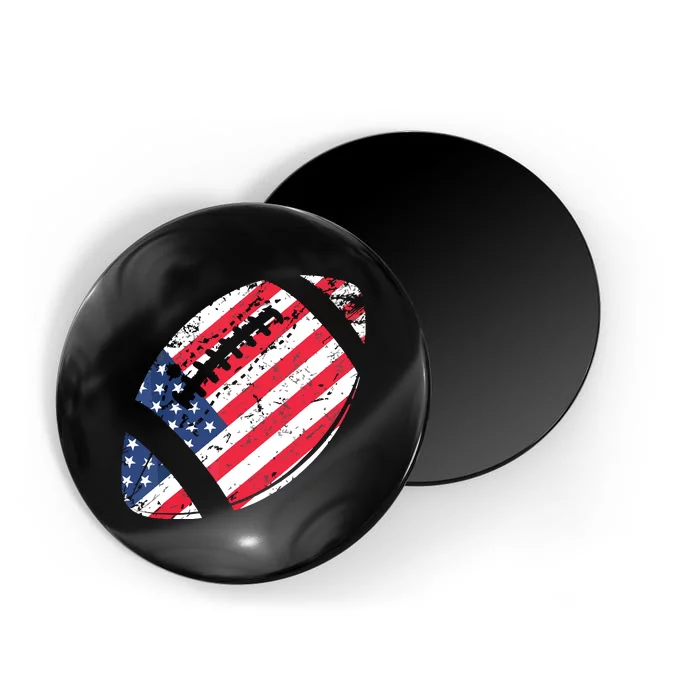 American Football 4th July American Flag Patriotic Gift Magnet