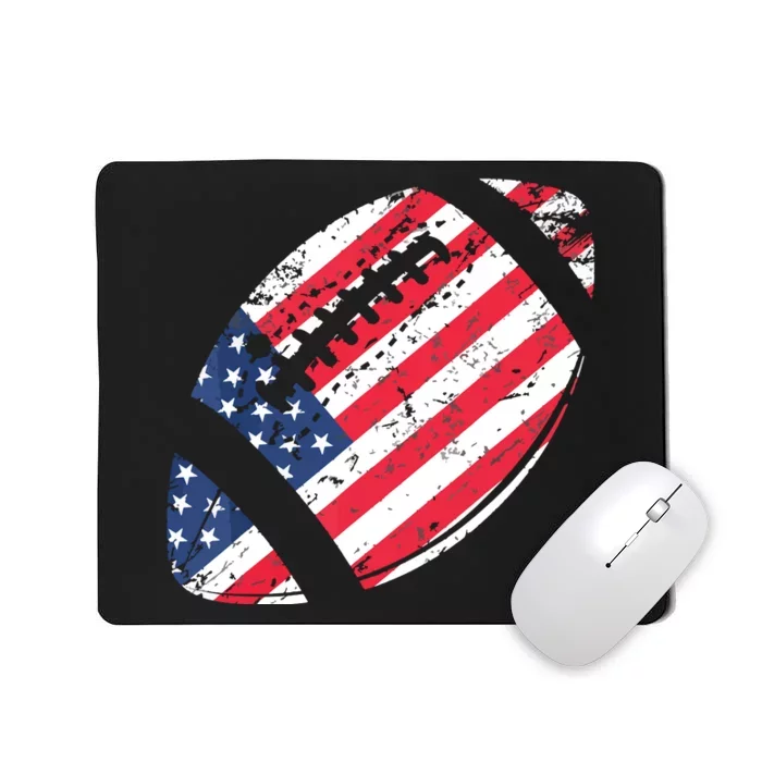 American Football 4th July American Flag Patriotic Gift Mousepad