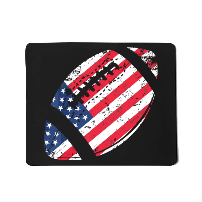 American Football 4th July American Flag Patriotic Gift Mousepad