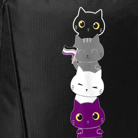 Asexuality Flag Animal Cat Ace Pride Demisexual Gift Asexual City Backpack