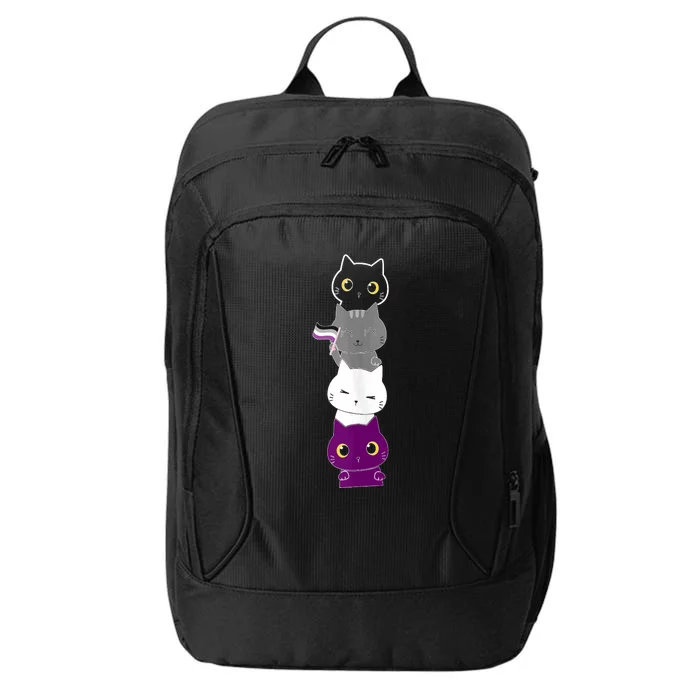 Asexuality Flag Animal Cat Ace Pride Demisexual Gift Asexual City Backpack