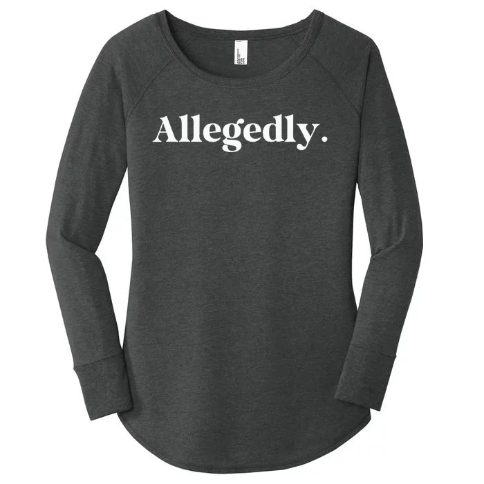 Allegedly Funny Attorney Funny Lawyer Women's Perfect Tri Tunic Long Sleeve Shirt