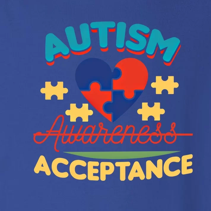 Acceptance For Autism Awareness Gift Toddler Long Sleeve Shirt