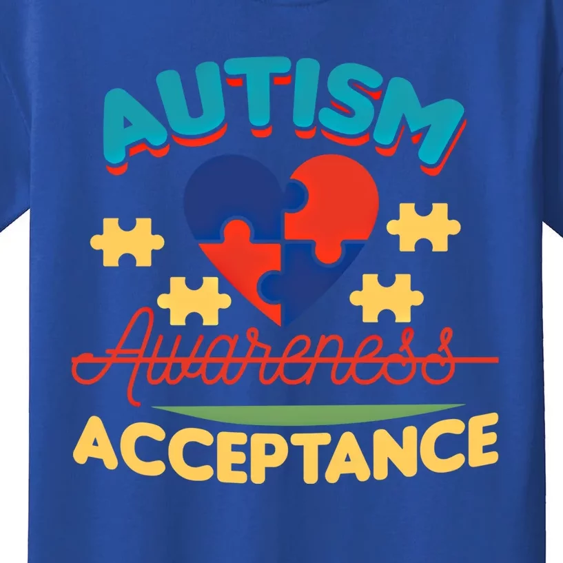 Acceptance For Autism Awareness Gift Kids T-Shirt