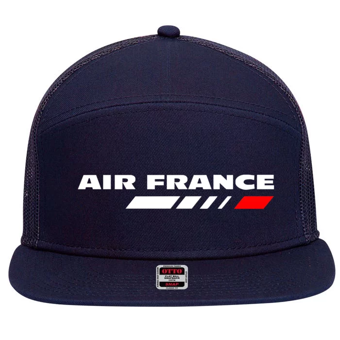 Air France 7 Panel Mesh Trucker Snapback Hat