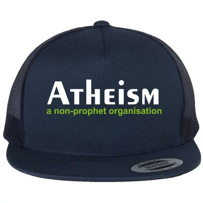 Atheism Funny Flat Bill Trucker Hat