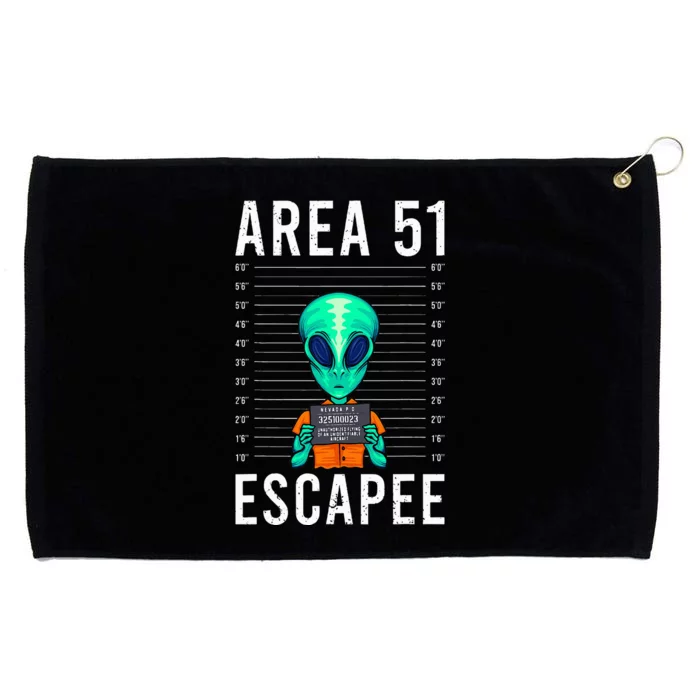 Alien Funny Alien Lover UFO Area 51 Alien Humor Alien Grommeted Golf Towel