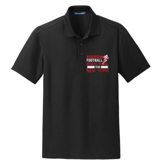 American Football Athletic Division Dry Zone Grid Performance Polo