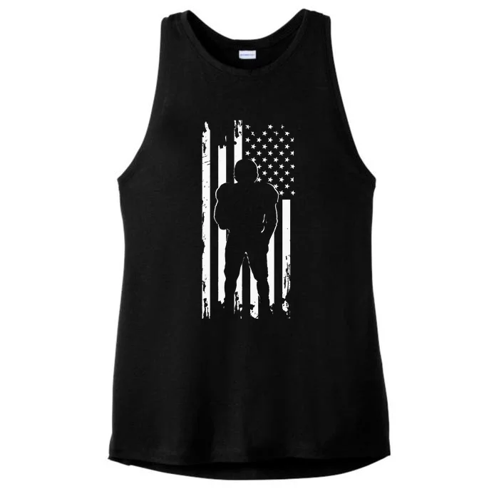 American Football Apparel Football Ladies Tri-Blend Wicking Tank