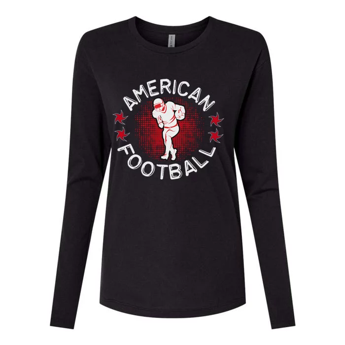 American Football Womens Cotton Relaxed Long Sleeve T-Shirt