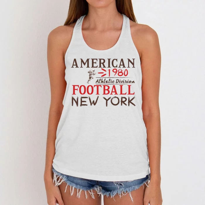 American Football Athletic Division Women's Knotted Racerback Tank