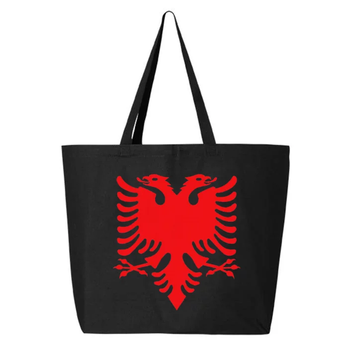 Albania Flag Albanian Eagle 25L Jumbo Tote